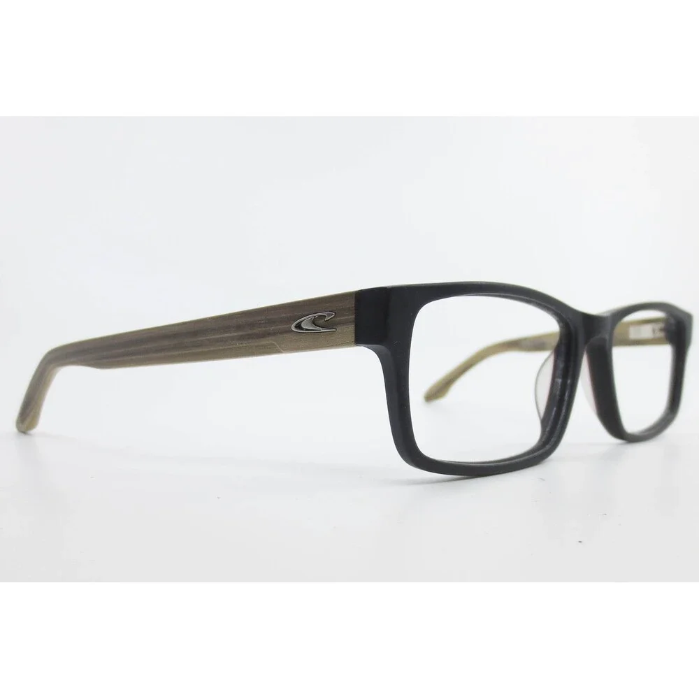 ONeill Ryder C.104 Eyeglasses Matte Black Woodgrain Rectangular Frames 55-17-140